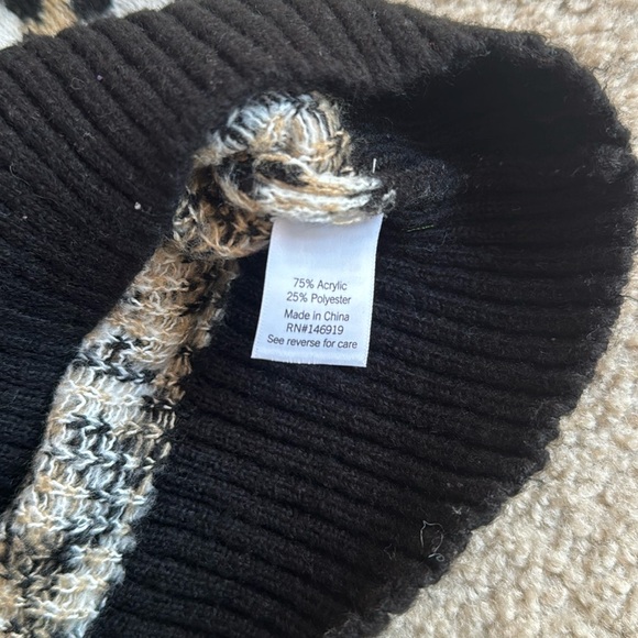 Nine west leopard print hooded sweater UEC size XXL - Picture 3 of 3